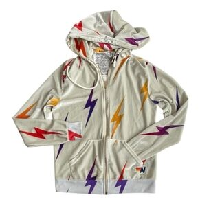 Aviator Nation Velvet Bolt Repeat Full Zip